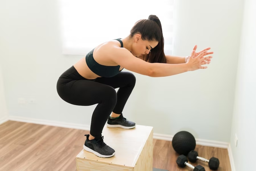 Step-ups as glutes minimus excercise