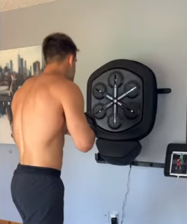 wall mounted workout for boxing